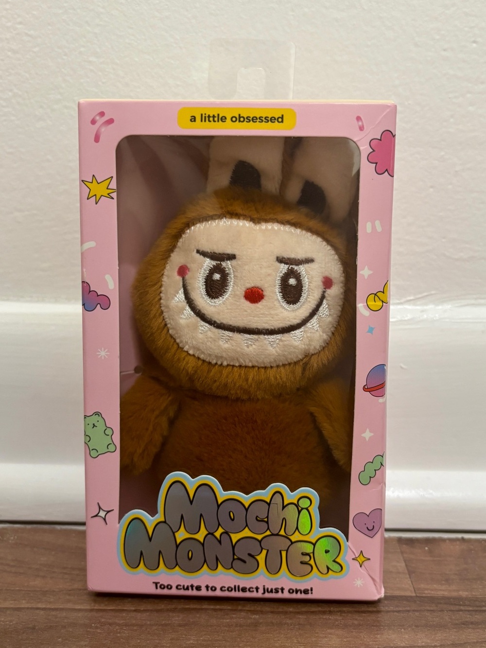 Mochi Monster Plush Doll Brown Pendant /a Little Obsessed/ NWT